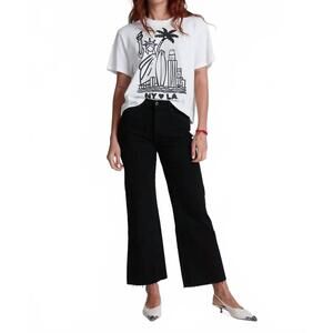 NEW ASKK NY shrunken boy tee in white and black